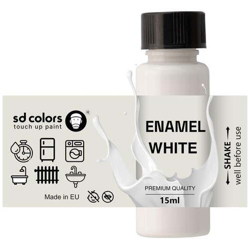 8ml white enamel - white,
