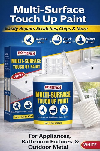 White enamel touch paint - white,