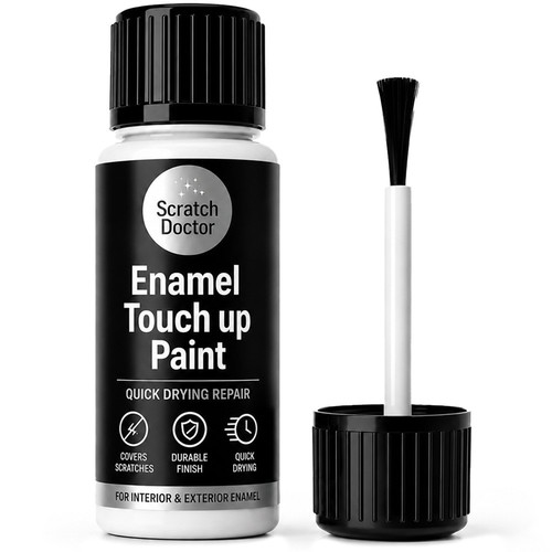 Enamel touch paint white - up,