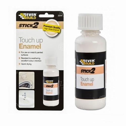 White enamel touch - enamel, up