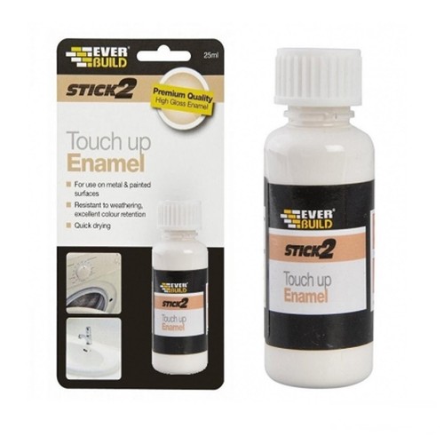 White enamel touch - enamel, up