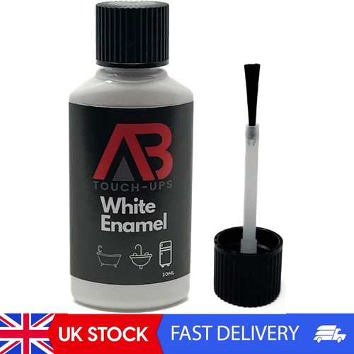 White enamel touch paint - enamel,