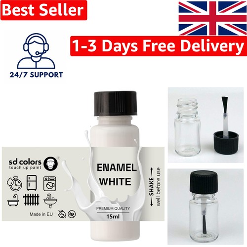 White enamel touch - white, paint
